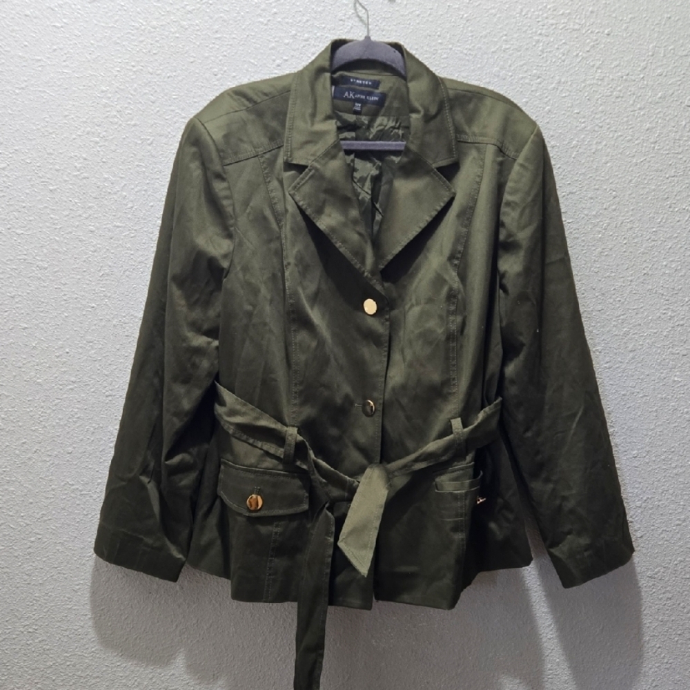 Anne Klein Olive Utility Jacket